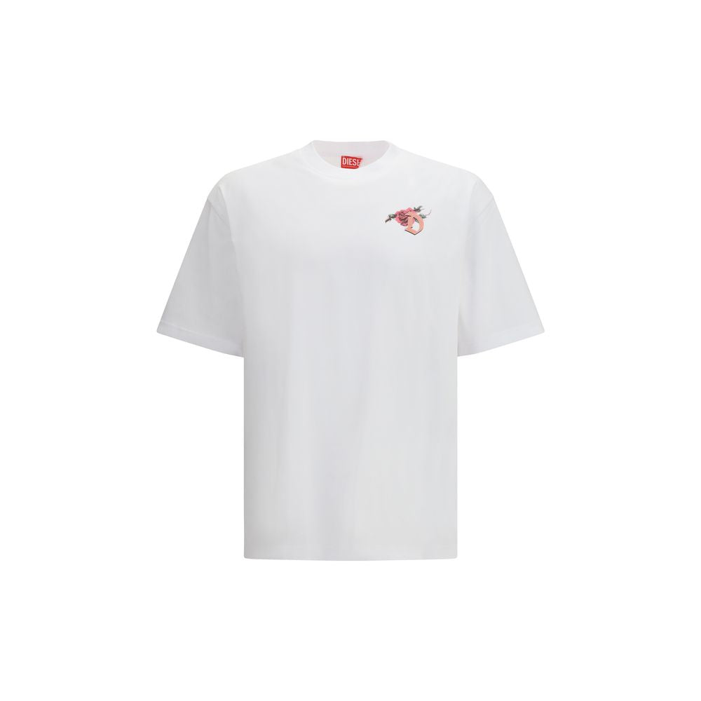 Diesel White Cotton T-Shirt