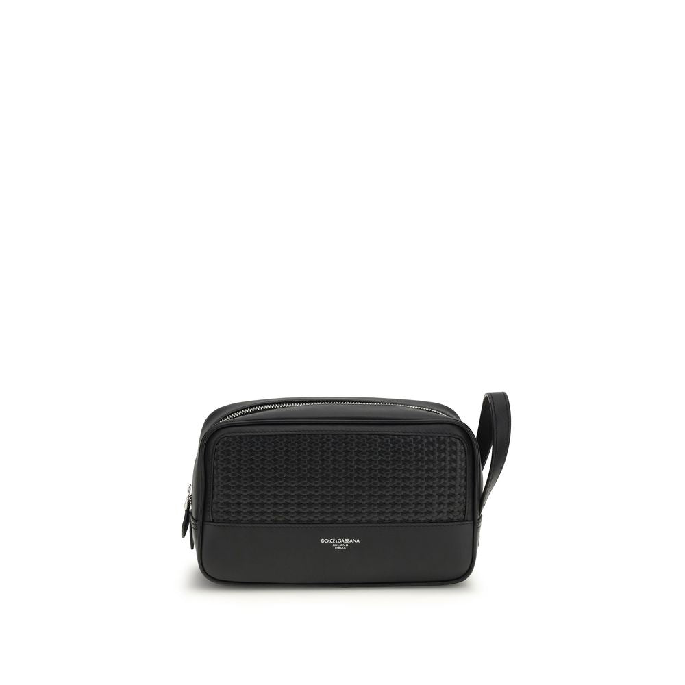 Dolce & Gabbana Black Calf Leather Bos Taurus Other Accessories