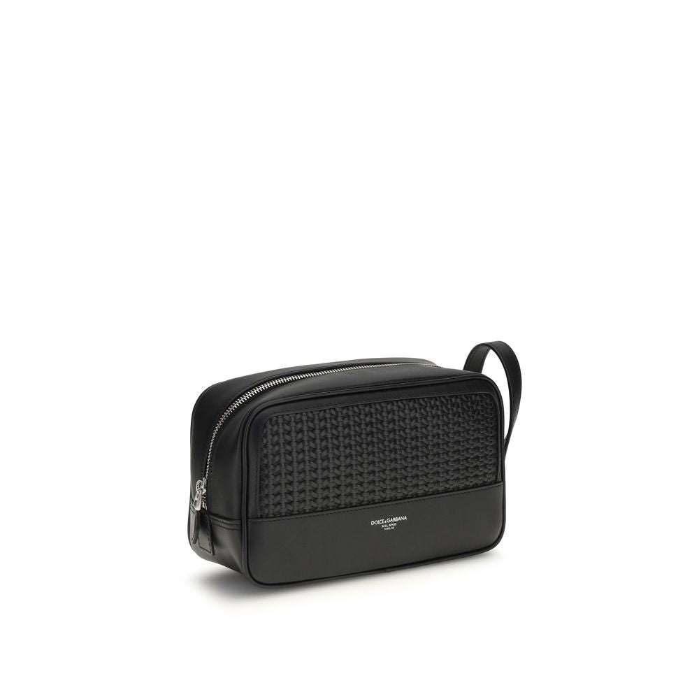 Dolce & Gabbana Black Calf Leather Bos Taurus Other Accessories
