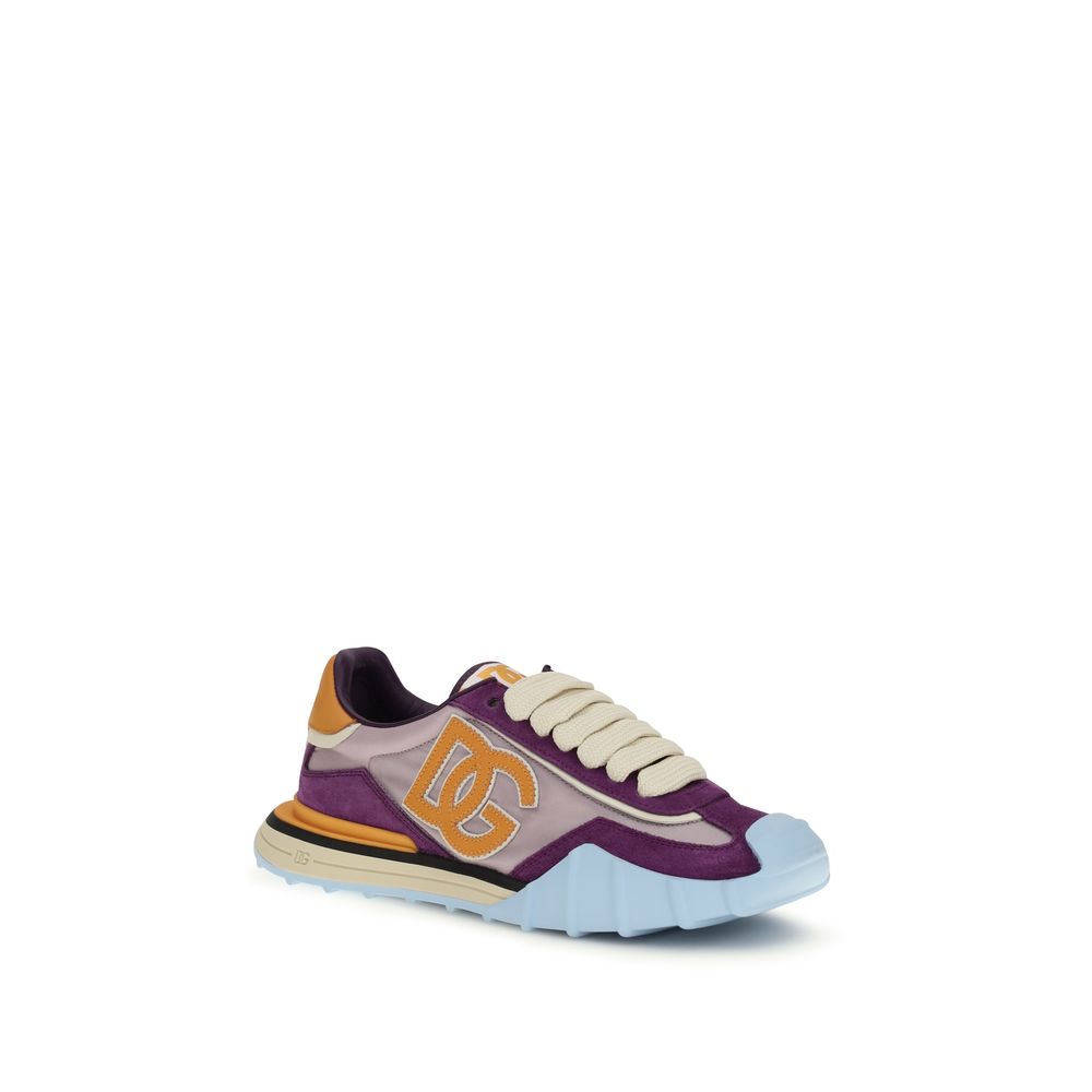 Dolce & Gabbana Multicolor Polyamide Athletic Sneakers