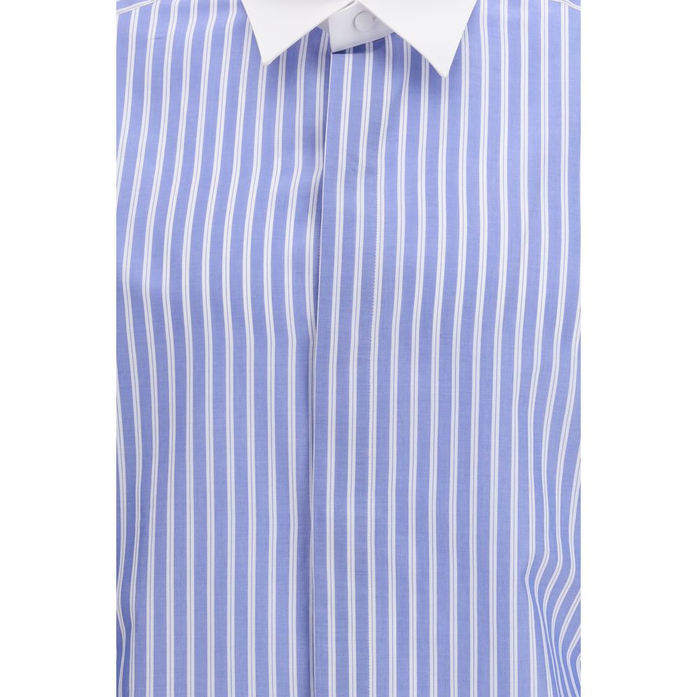 Tom Ford Blue Cotton Pattern Shirt