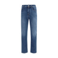 Jacob Cohen Blue Cotton Slim Fit Jeans