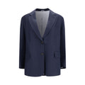 Brunello Cucinelli Blue Viscose Coat
