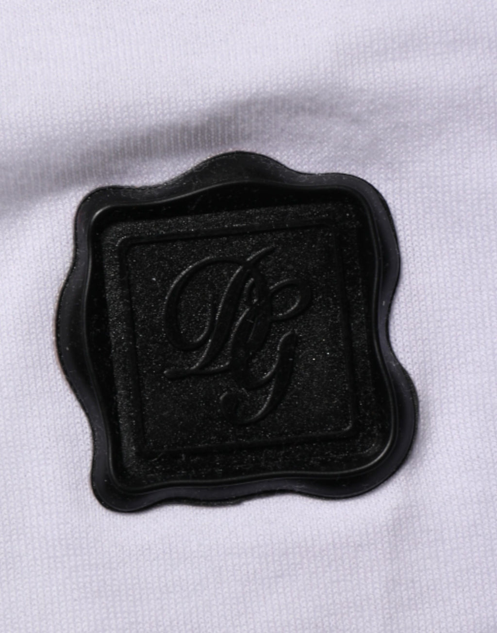 Dolce & Gabbana White Logo Patch Cotton Crew Neck T-shirt