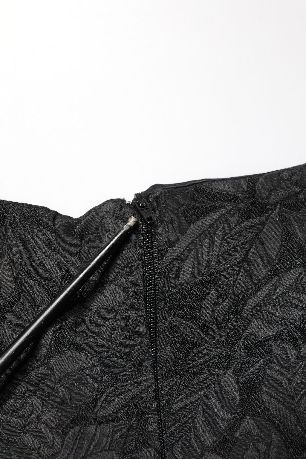 Dolce & Gabbana Black Floral Brocade Sheath Knee Length Dress