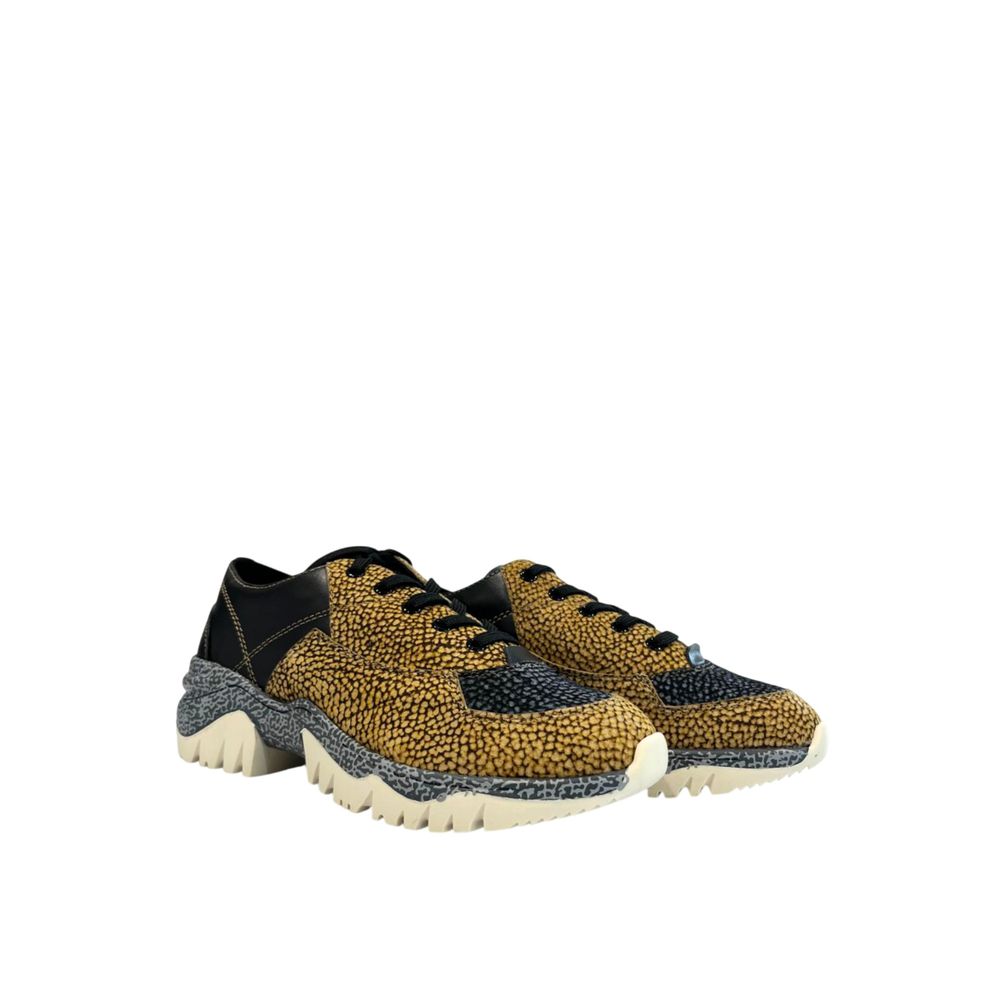 Borbonese Beige Leather Women Sneaker
