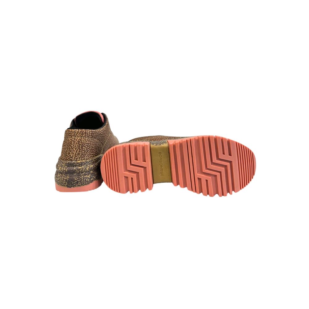 Borbonese Beige Leather Women's Sneaker