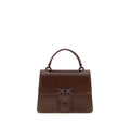 PINKO Brown Goatskin Handbag