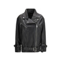 PINKO Black Lambskin Leather Jacket