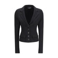 Dolce & Gabbana Black Fleece Wool Jacket