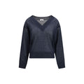 Brunello Cucinelli Blue Linen T-Shirt
