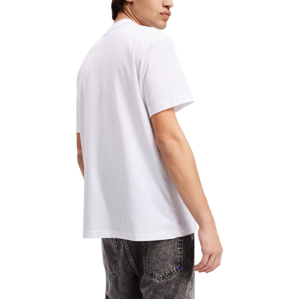 Karl Lagerfeld White Cotton T-Shirt