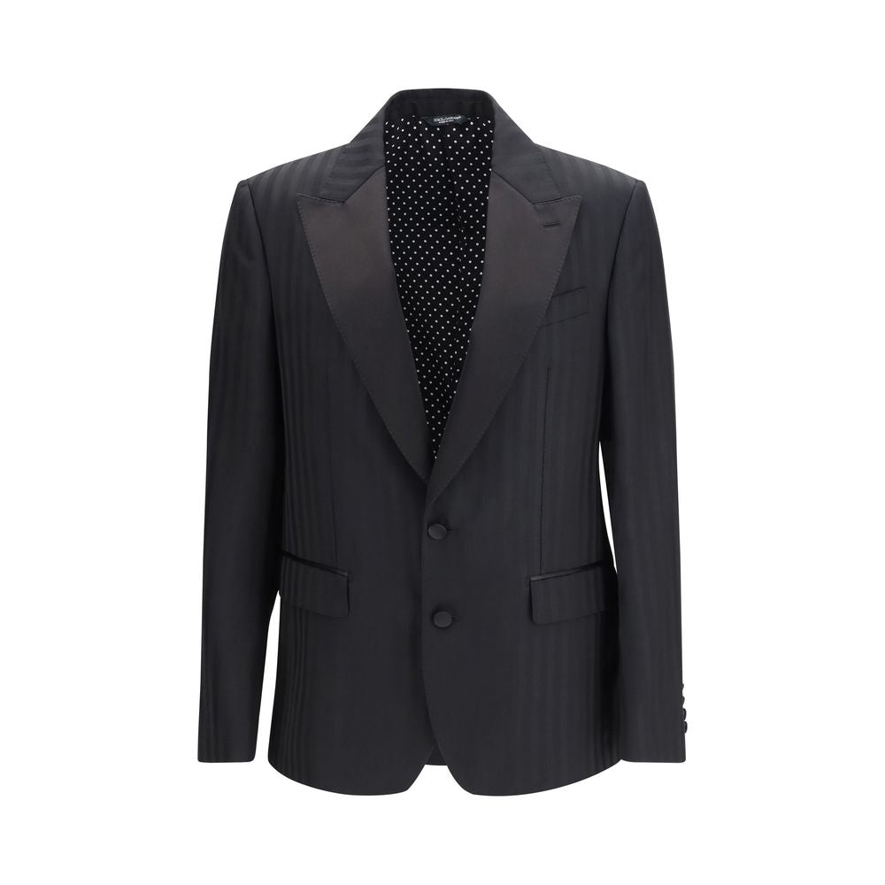 Dolce & Gabbana Black Wool Oves Aries Blazer