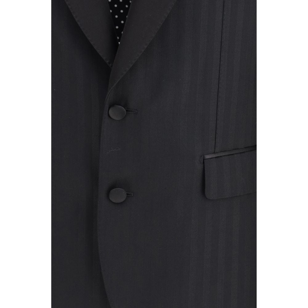 Dolce & Gabbana Black Wool Oves Aries Blazer