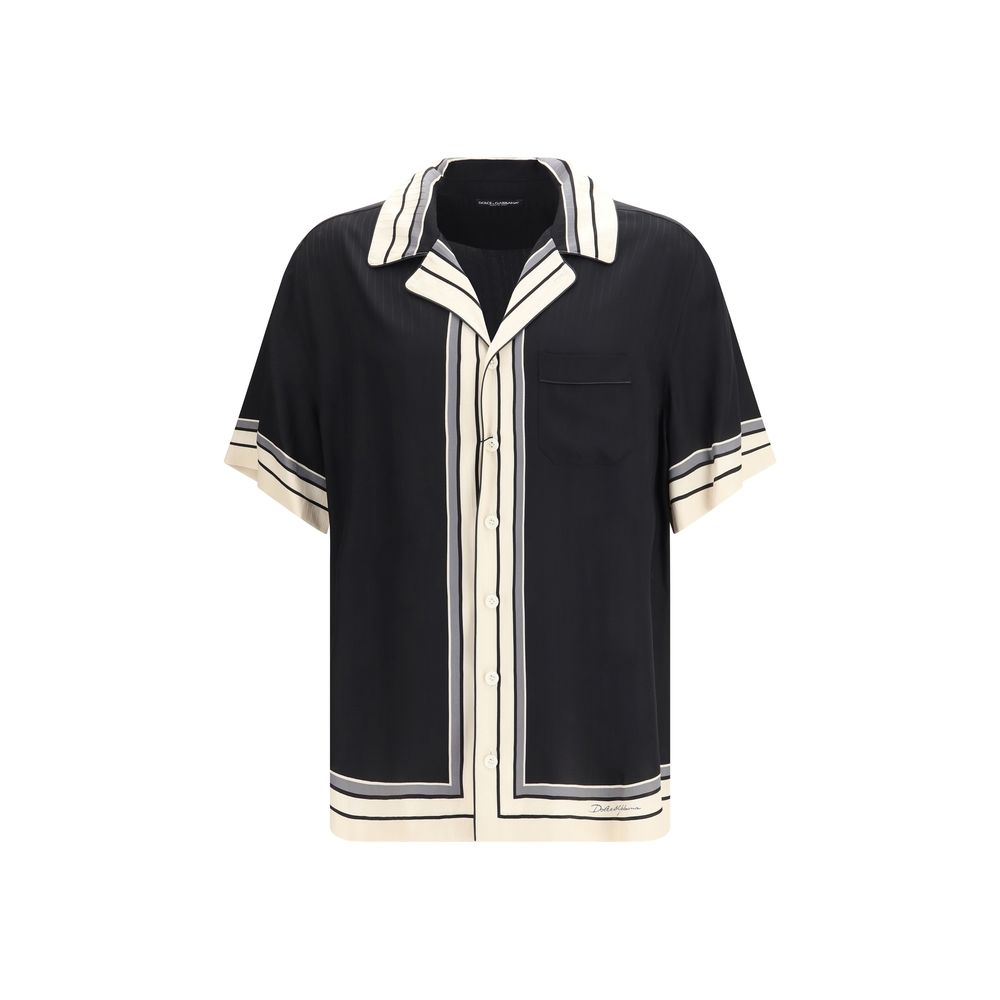Dolce & Gabbana Multicolor Silk Shortsleeve Shirt