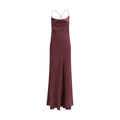 PINKO Bordeaux Marabou Casual Dress