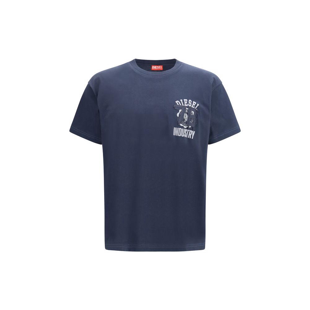 Diesel Blue Cotton T-Shirt