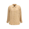 R13 Orange Viscose Pattern Shirt