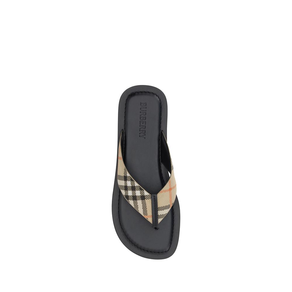 Burberry Multicolor Polyamide Flat Sandals