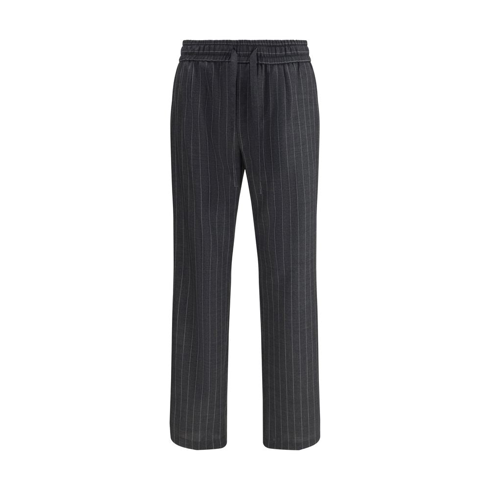 Dolce & Gabbana Gray Wool Oves Aries Casual Pants