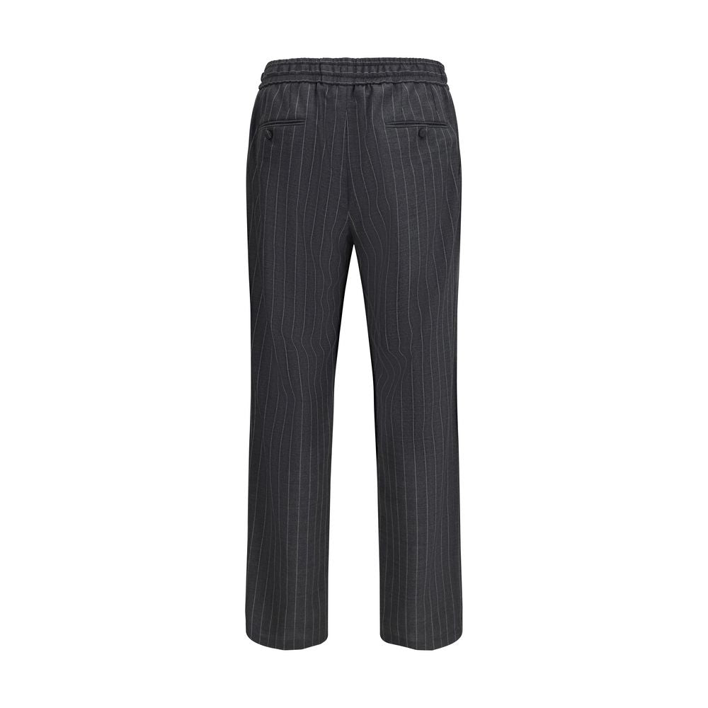 Dolce & Gabbana Gray Wool Oves Aries Casual Pants