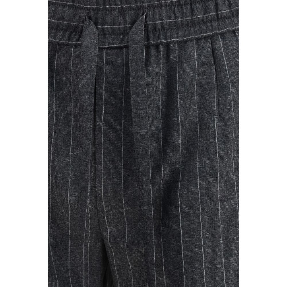 Dolce & Gabbana Gray Wool Oves Aries Casual Pants