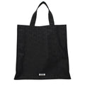 MSGM Black Fabric Handbag