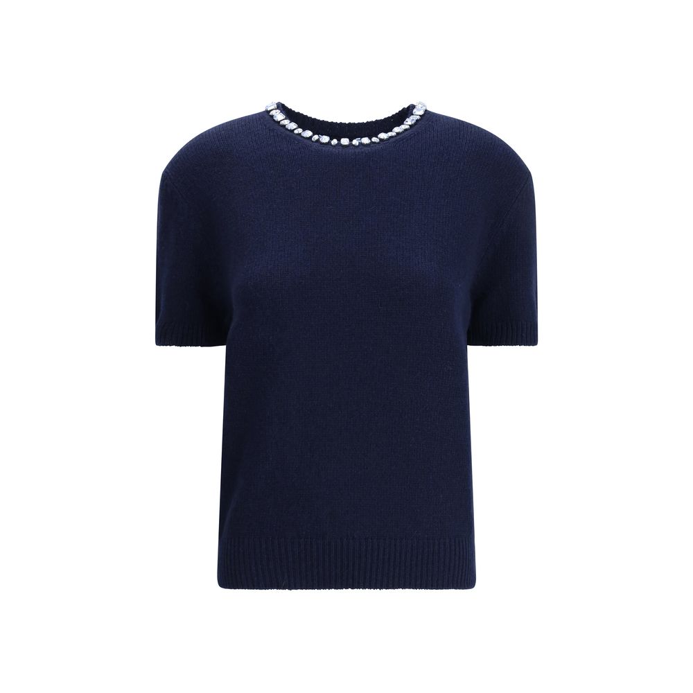 Prada Blue Wool Sweatshirt