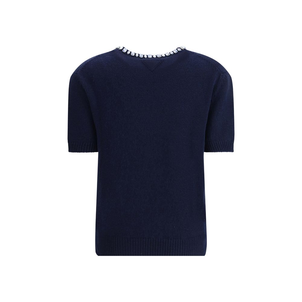 Prada Blue Wool Sweatshirt
