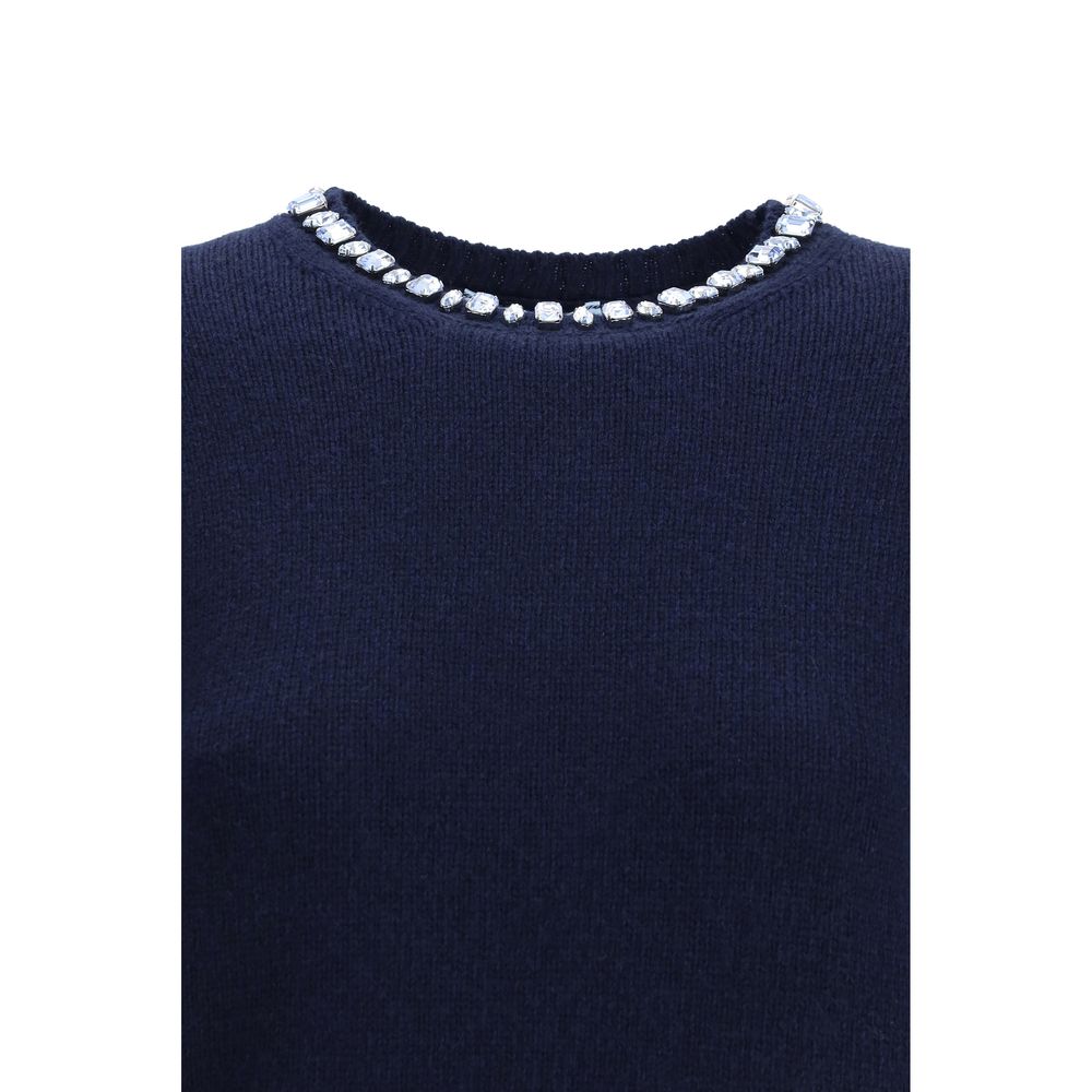 Prada Blue Wool Sweatshirt