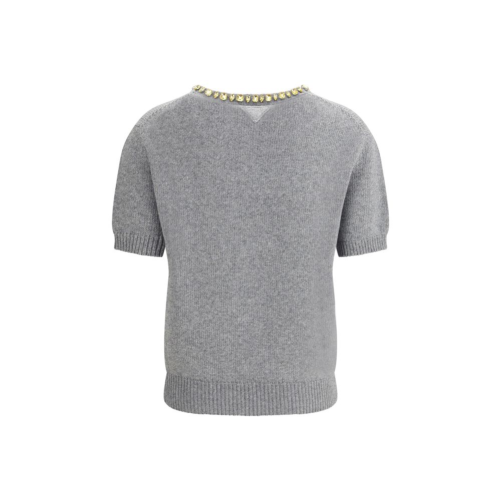 Prada Gray Cashmere Sweater