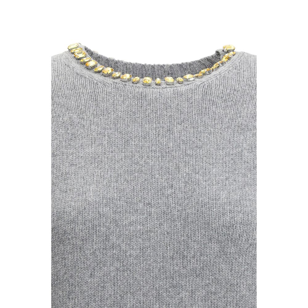 Prada Gray Cashmere Sweater
