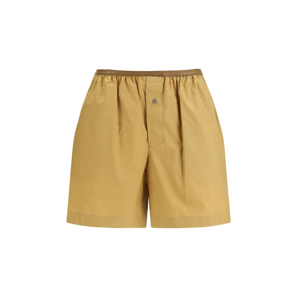 Lemaire Beige Cotton Bermuda Shorts