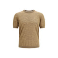 Brooksfield Beige Linen Shortsleeve Shirt