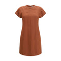 Brunello Cucinelli Brown Viscose Casual Dress