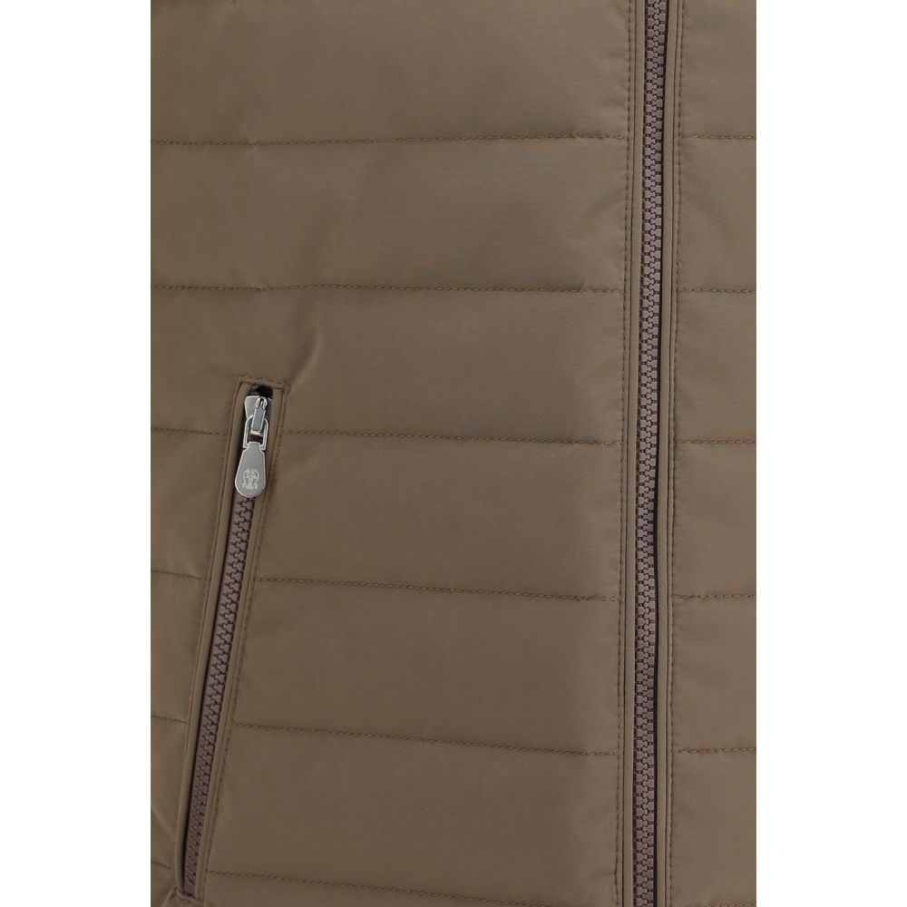 Brunello Cucinelli Beige Polyester Sleeveless Jacket