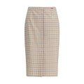 Prada Multicolor Cotton Midi Skirt