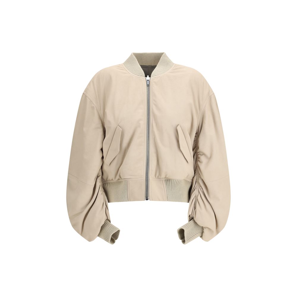 Rick Owens Beige Lamb Ovis Aries Aries Bomber
