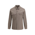 Rick Owens Brown Denim Shirt