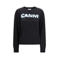 Ganni Gray Wool Oves Aries Sweatshirt