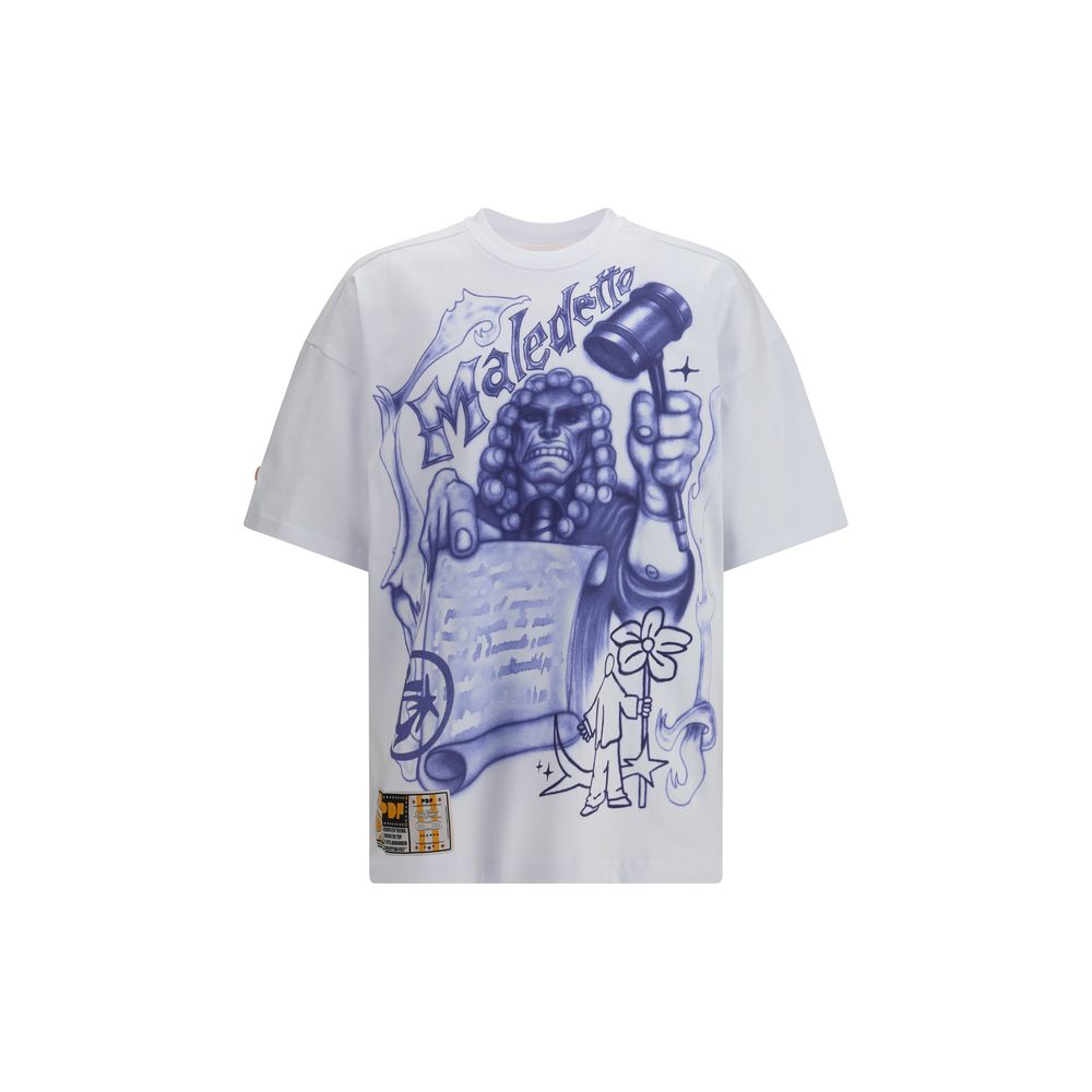 PDF Channel White Cotton T-Shirt