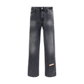 PDF Channel Gray Cotton Relaxed Fit Jeans