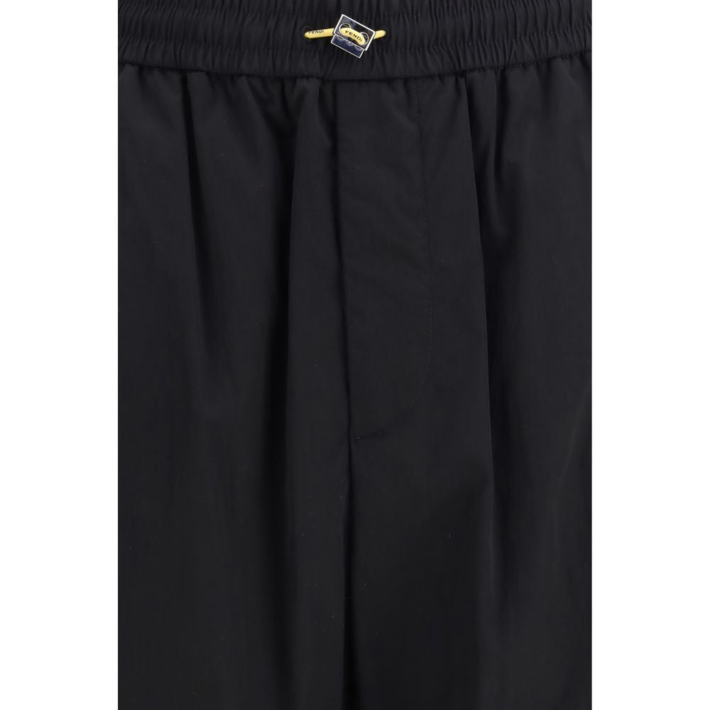 Fendi Black Polyamide Cargo Pants