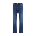 Jacob Cohen Blue Cotton Slim Fit Jeans