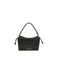 Fendi Black Lamb Ovis Aries Aries Shoulder Bag