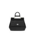 Dolce & Gabbana Black Calf Leather Bos Taurus Handbag