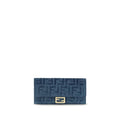 Fendi Blue Cotton Wallet