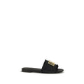 Dolce & Gabbana Beige Viscose Flat Sandals