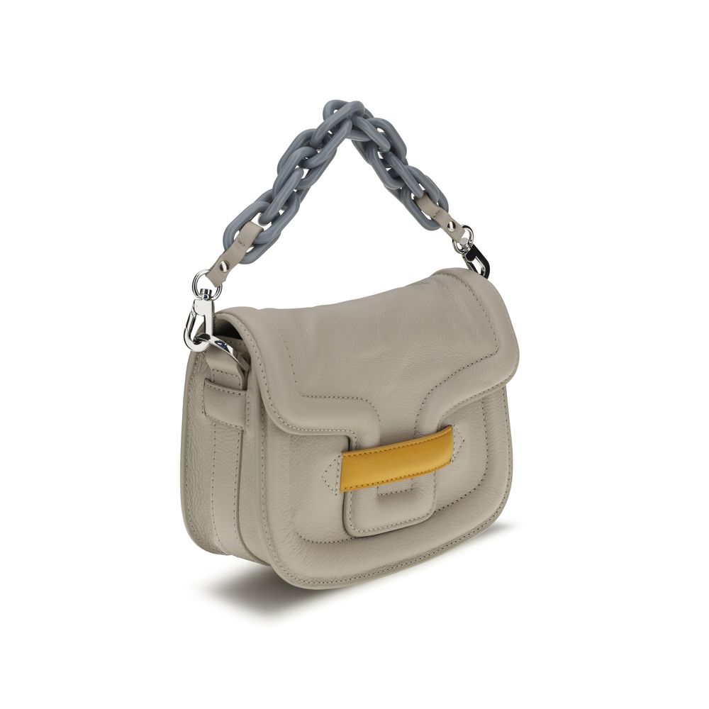 Pierre Hardy Gray Lamb Ovis Aries Aries Shoulder Bag