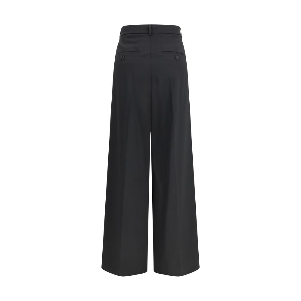 Max Mara Black Polyester Pants